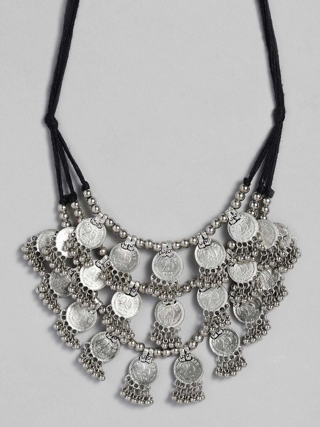 

Sangria Silver-Toned Layered Necklace