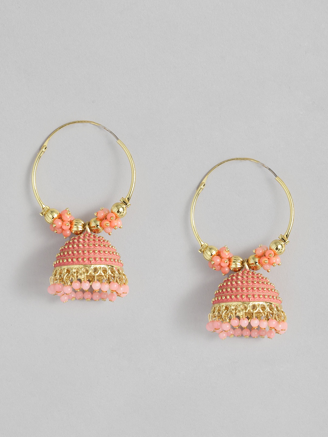 

Sangria Dome-Shaped Jhumkas Earrings, Gold