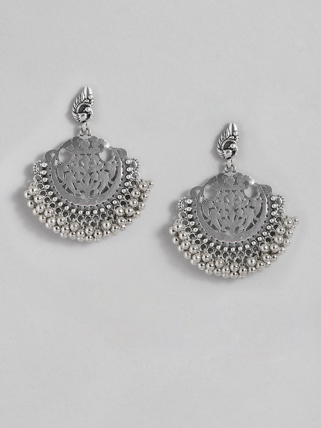 

Sangria Filigree Design Chandbalis, Silver