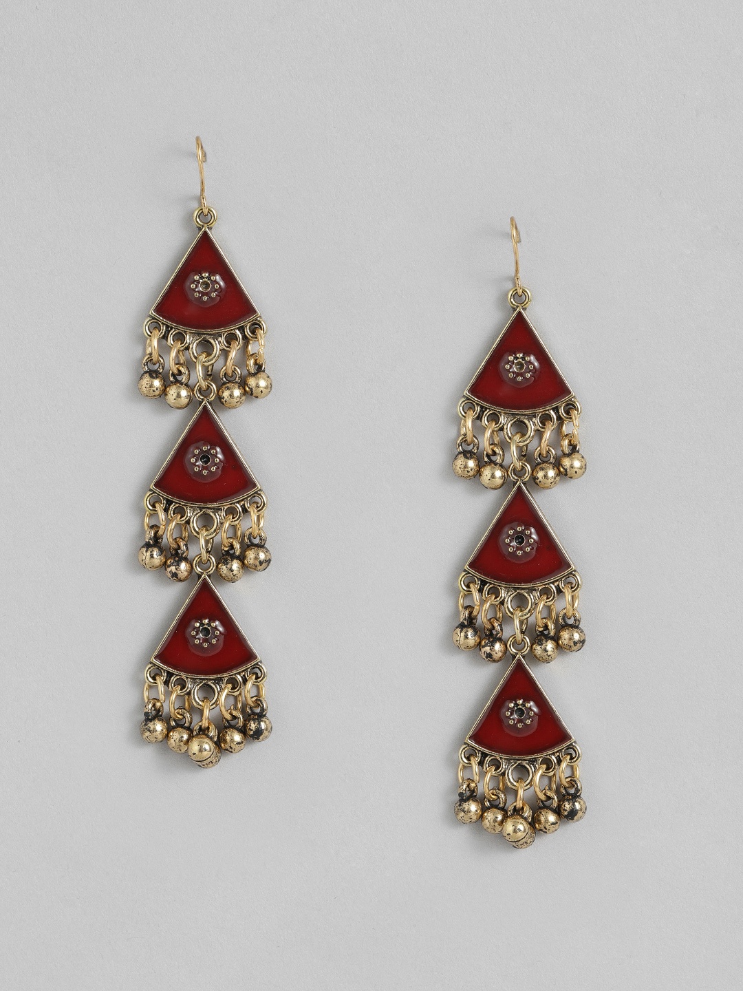 

Sangria Triangular Drop Earrings, Gold
