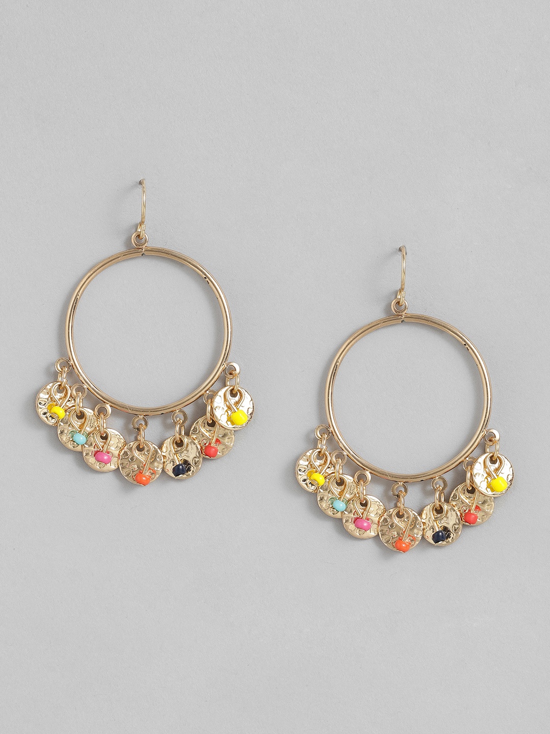 

Sangria Circular Drop Earrings, Gold