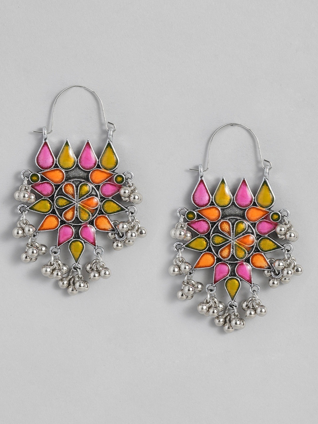 

Sangria Geometric Shape Drop Earrings, Multi