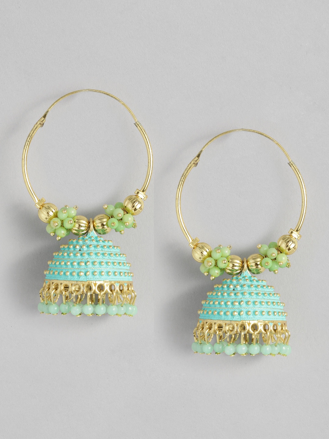 

Sangria Dome-Shaped Jhumkas Earrings, Gold