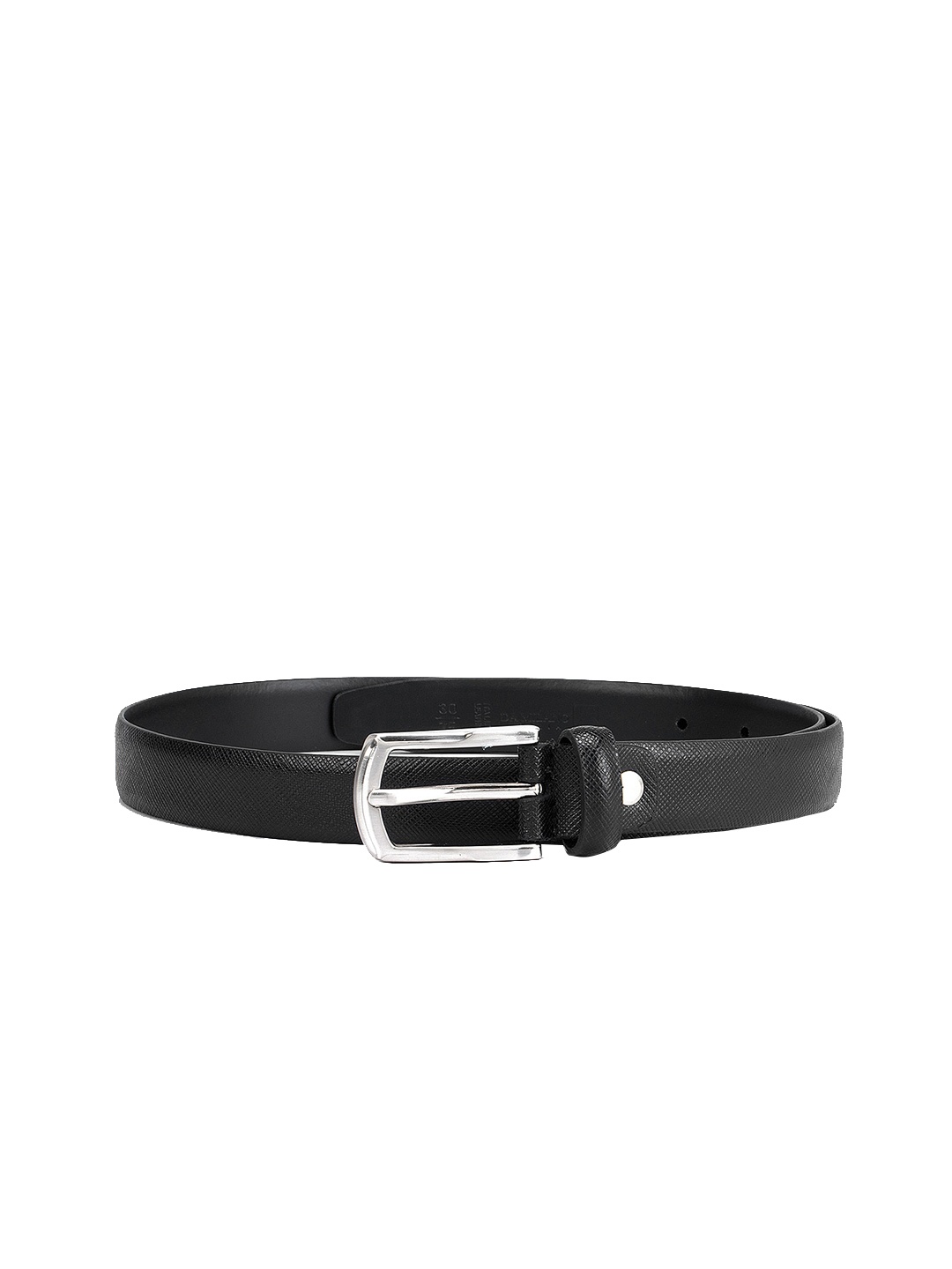 

Da Milano Women Black Textured Leather Belt