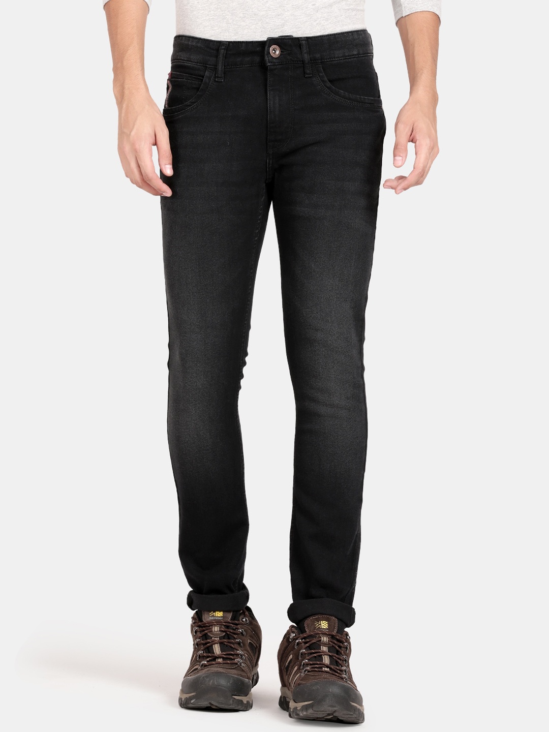 

Llak Jeans Men Black Skinny Fit Light Fade Stretchable Jeans