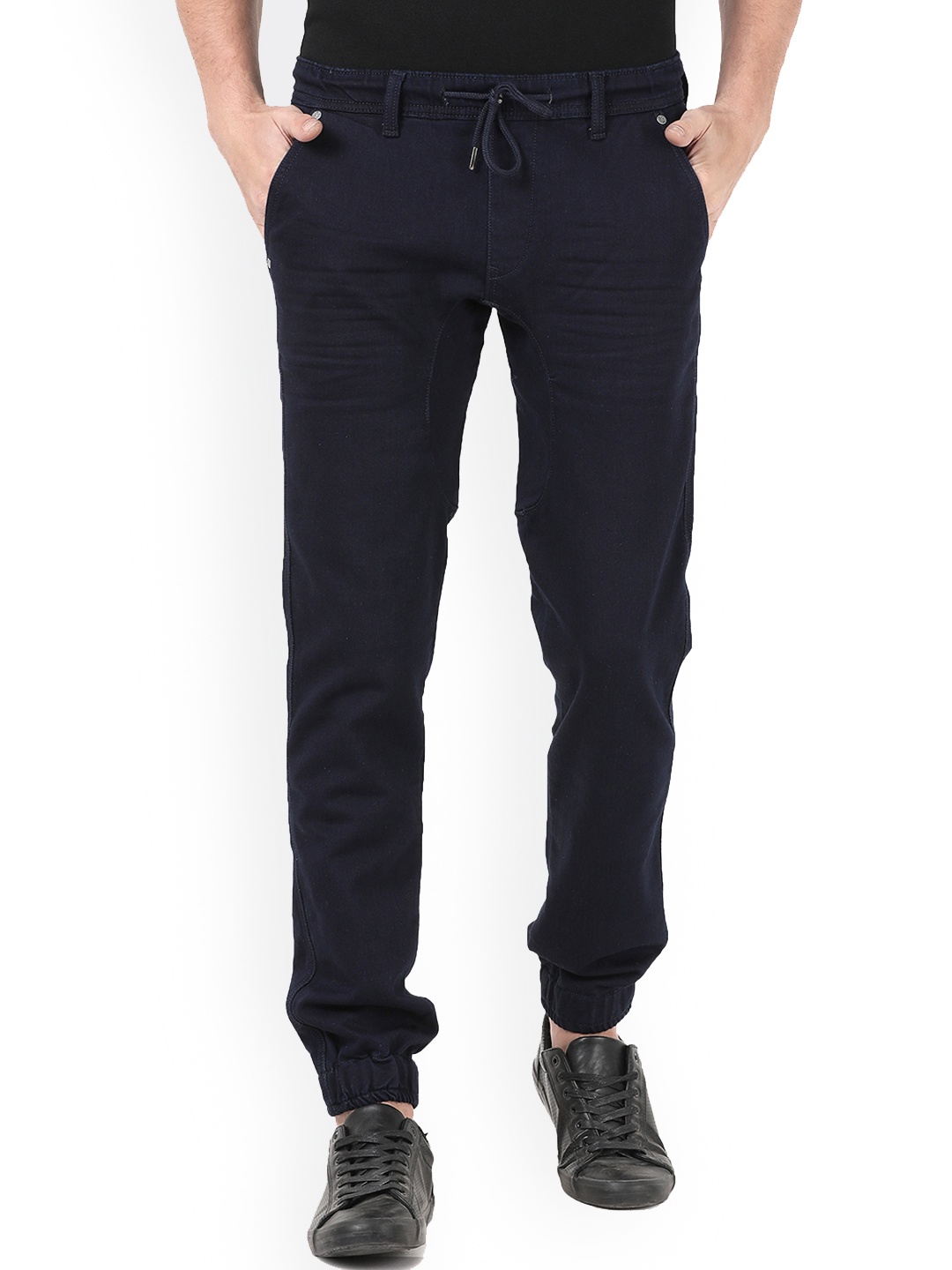 

Llak Jeans Men Navy Blue Jogger Stretchable Jeans