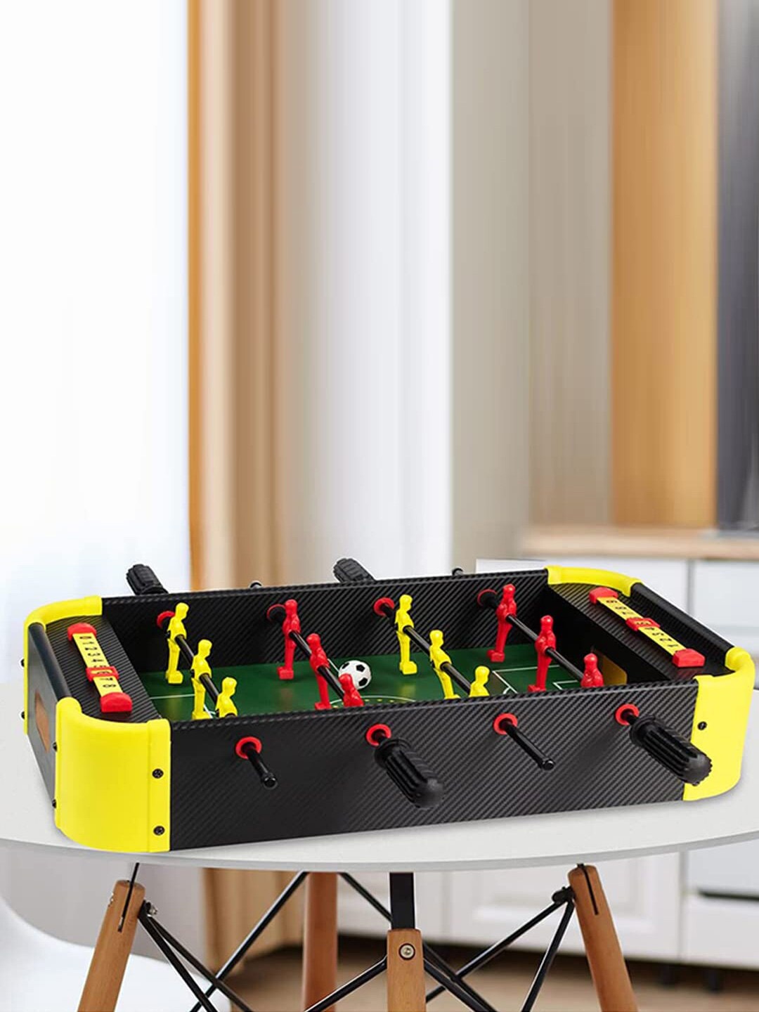 

WEMBLEY Kids Set of 22 Black Football Table Soccer Game with 4 Rods Toys