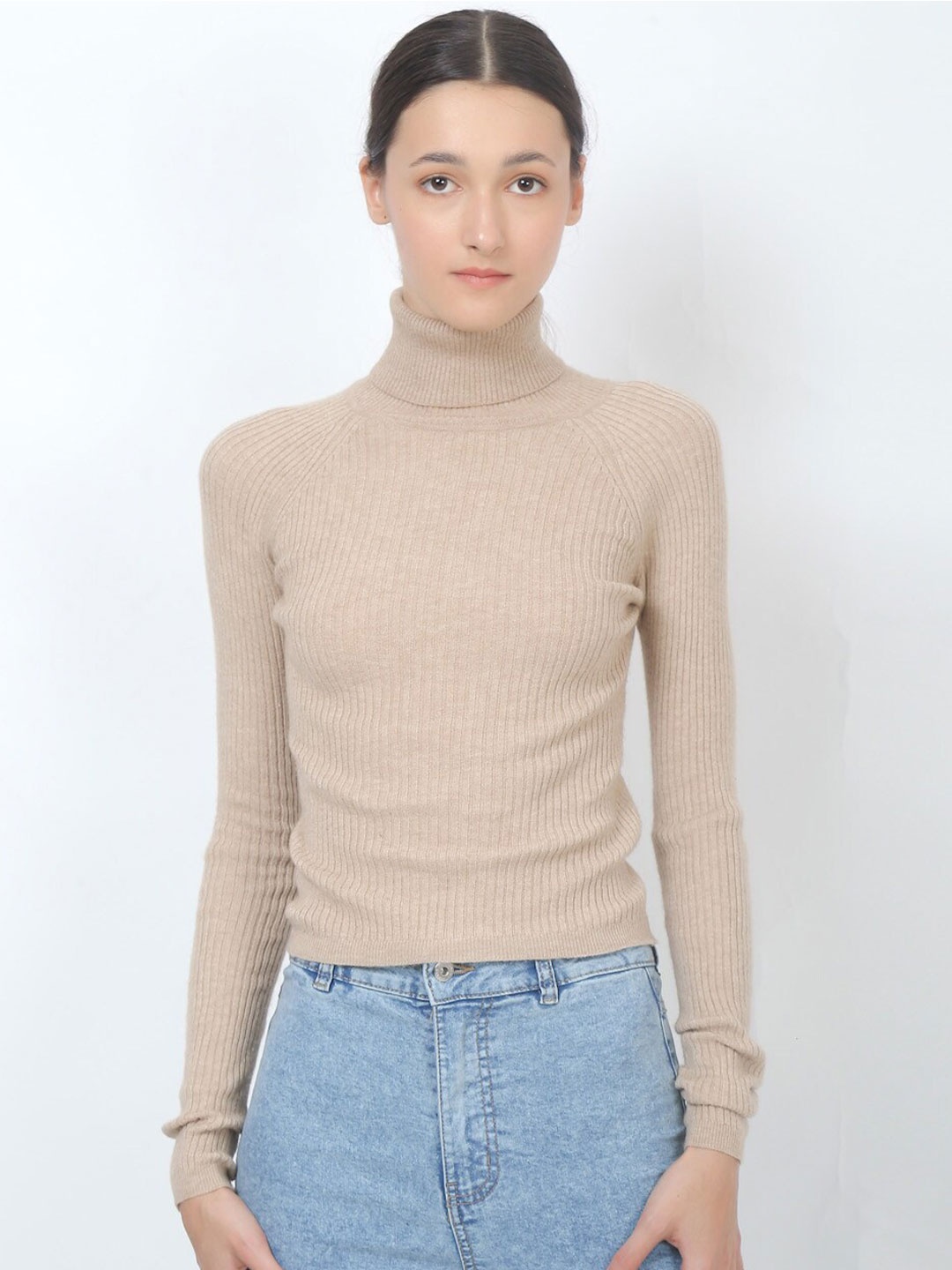 

NoBarr Women Beige Pullover