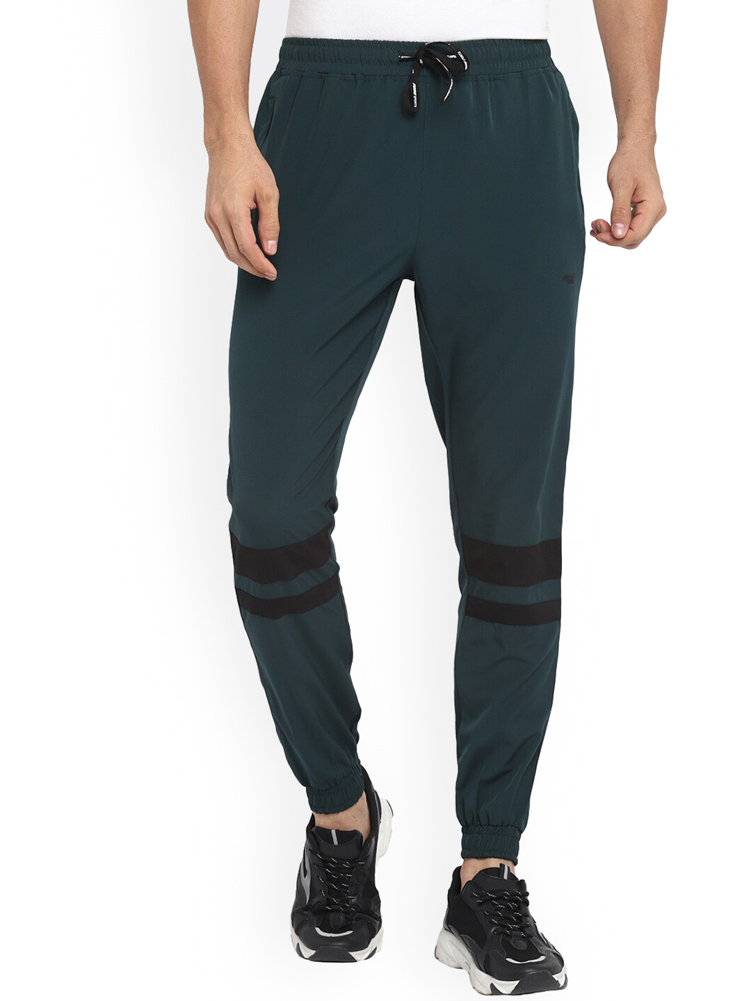 

FURO by Red Chief Men Green Solid Joggers