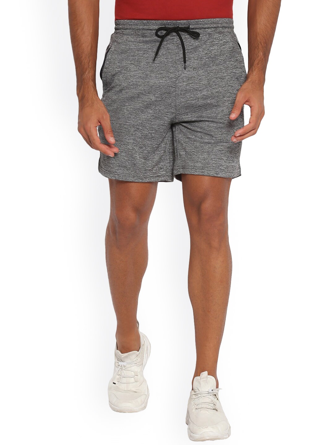 

FURO by Red Chief Men Solid Outdoor Shorts, Grey melange