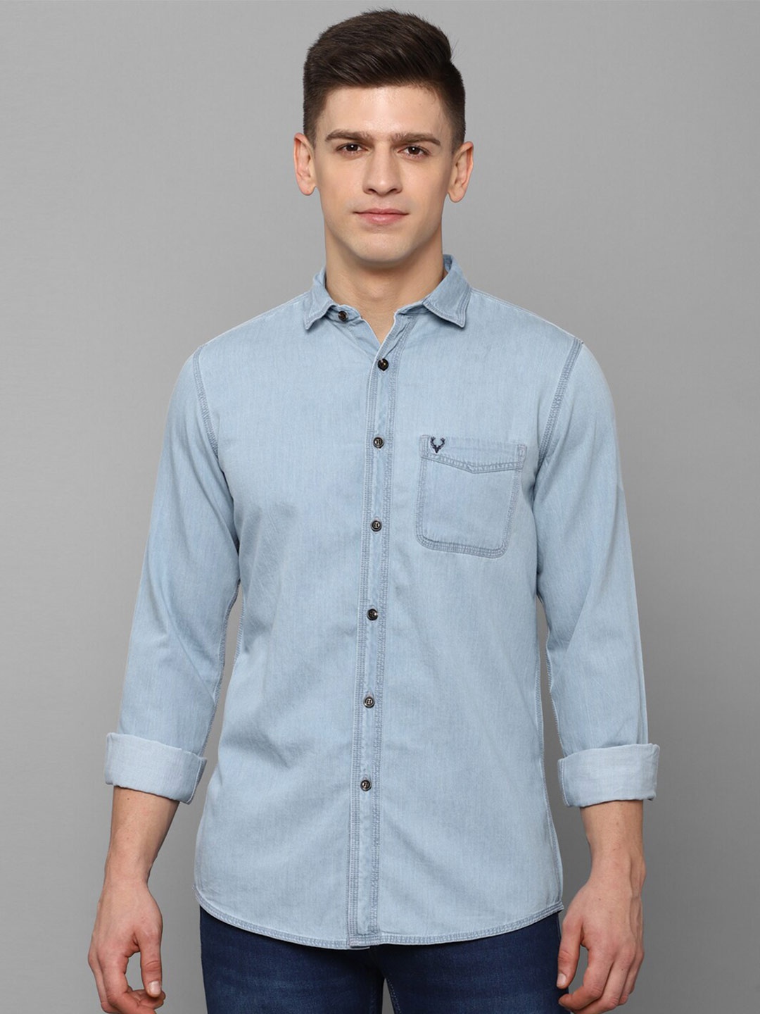

Allen Solly Men Blue Slim Fit Casual Shirt