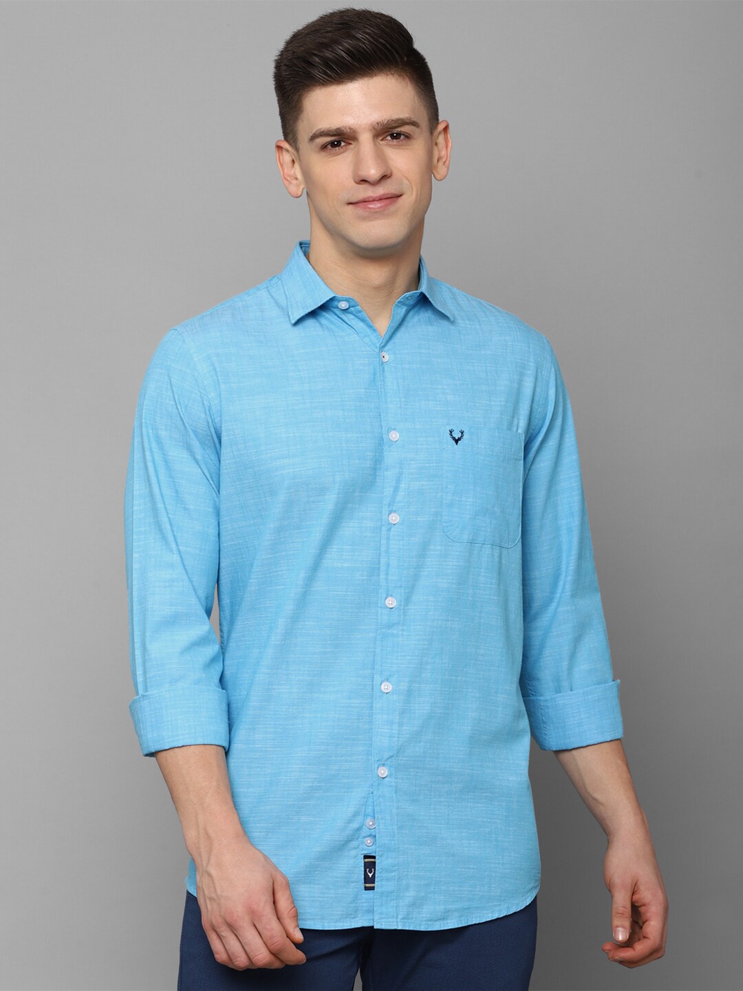 

Allen Solly Men Blue Slim Fit Casual Shirt
