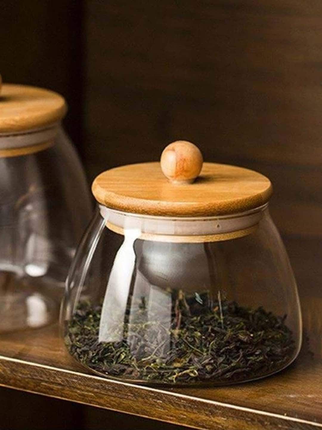 

MARKET99 Transparent Canister Jar With Lid