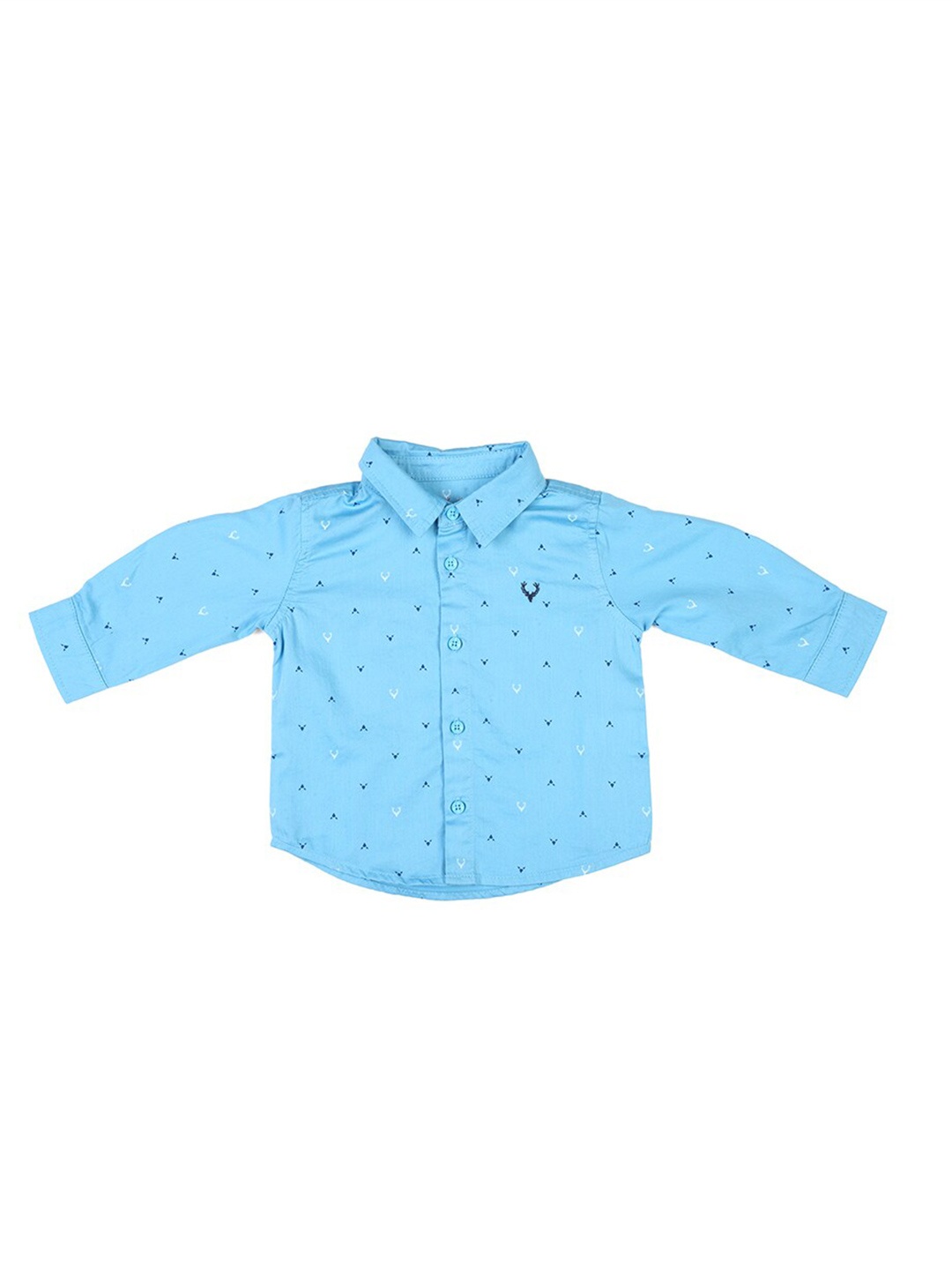 

Allen Solly Junior Boys Blue Printed Casual Cotton Shirt