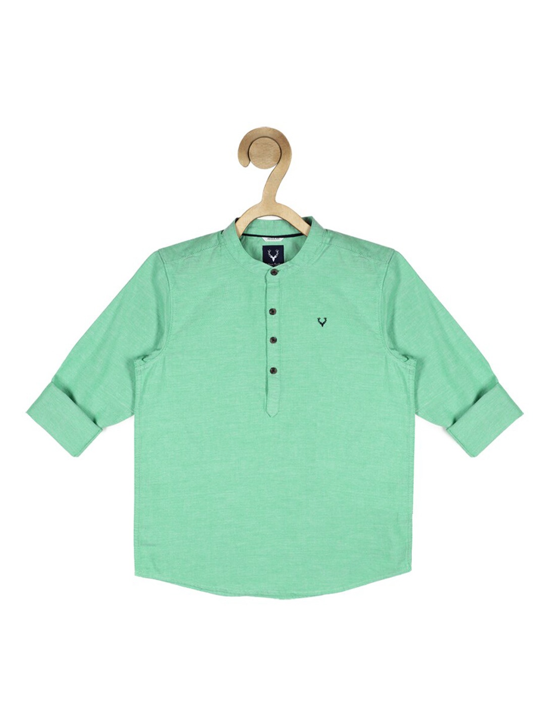 

Allen Solly Junior Boys Green Casual Cotton Shirt