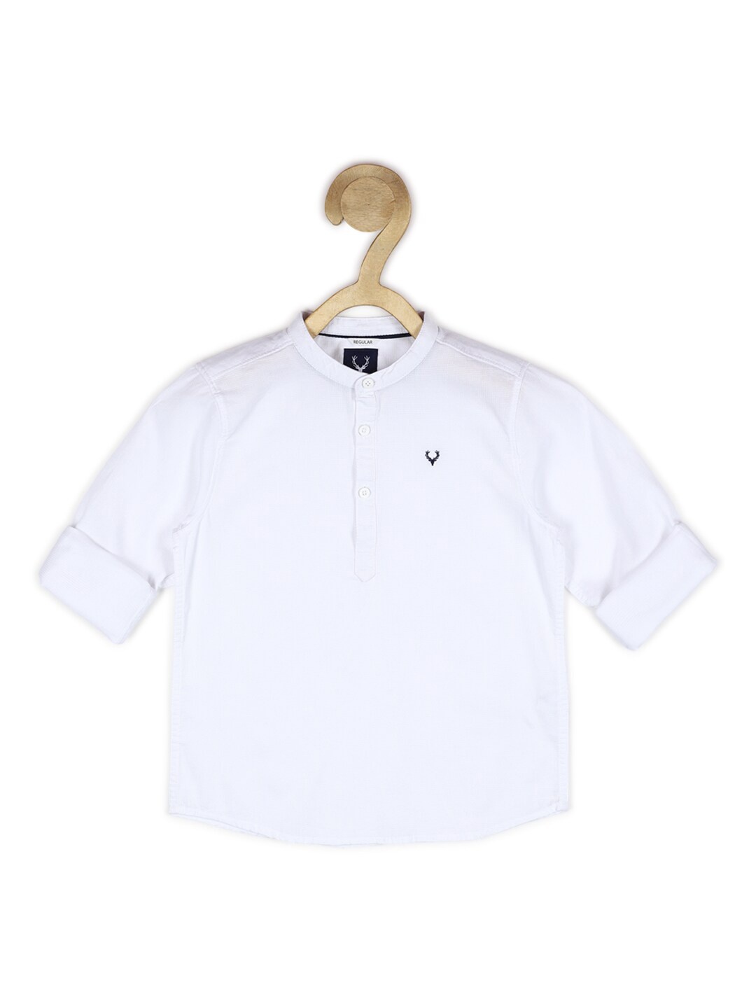 

Allen Solly Junior Boys White Casual Cotton Shirt