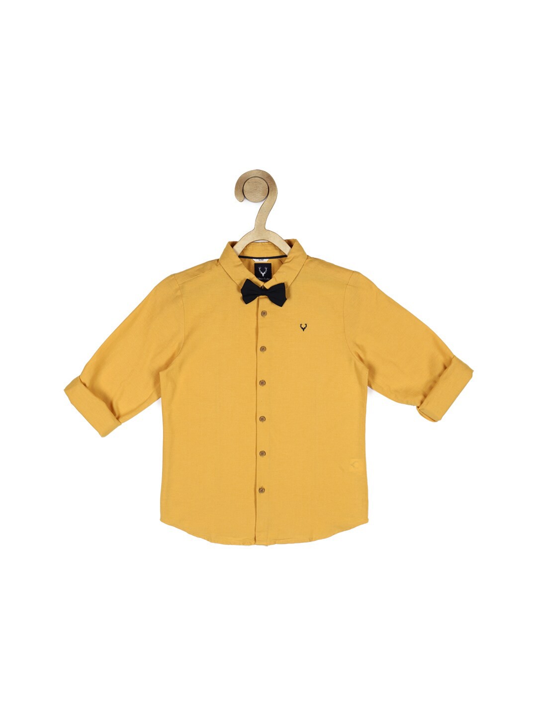 

Allen Solly Junior Boys Yellow Slim Fit Casual Cotton Shirt