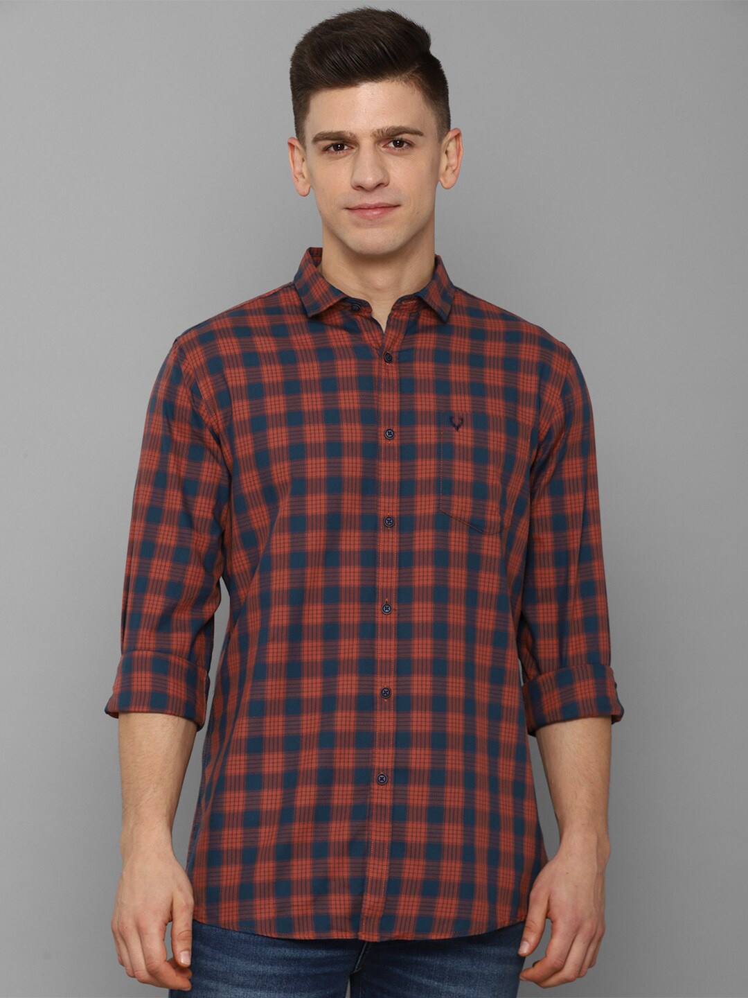 

Allen Solly Sport Men Red Checked Casual Shirt