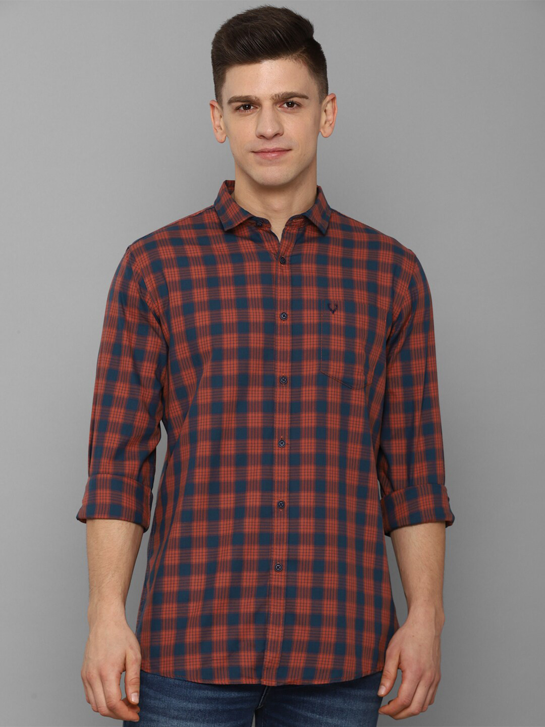 

Allen Solly Sport Men Pure cotton Red Checked Casual Shirt
