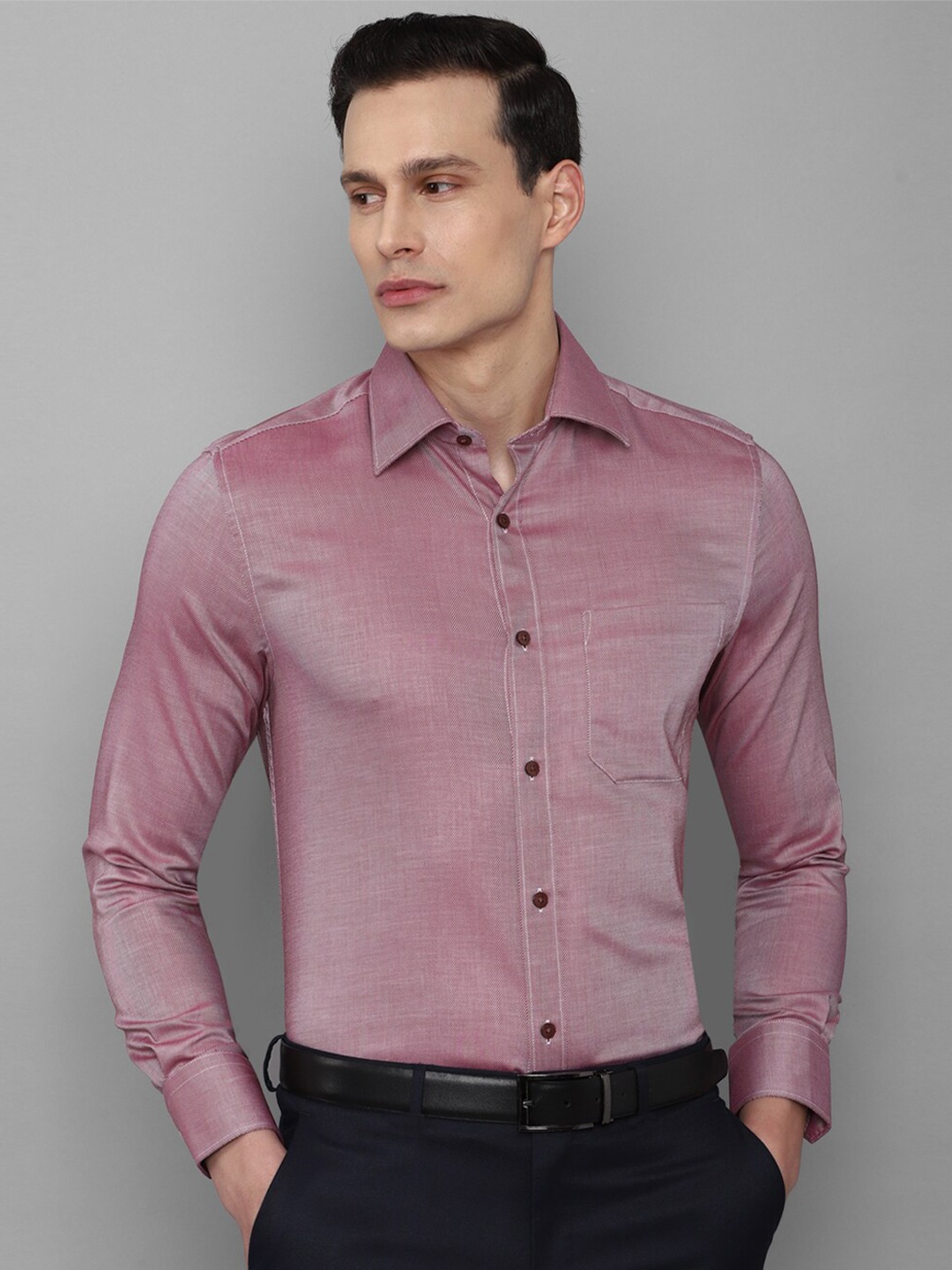 

Louis Philippe Men Pink Formal Cotton Shirt