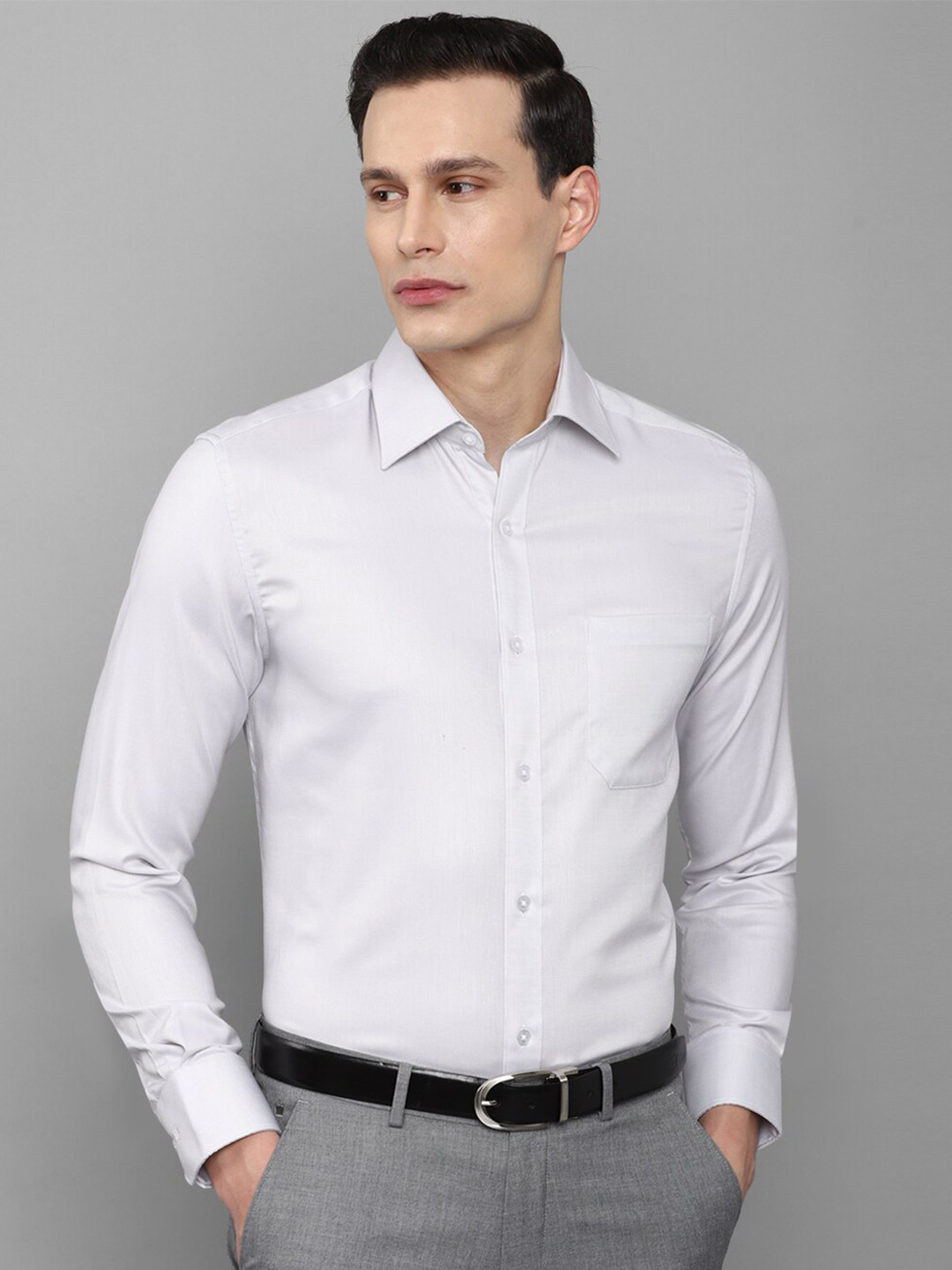 

Louis Philippe Men Pure cotton White Formal Shirt