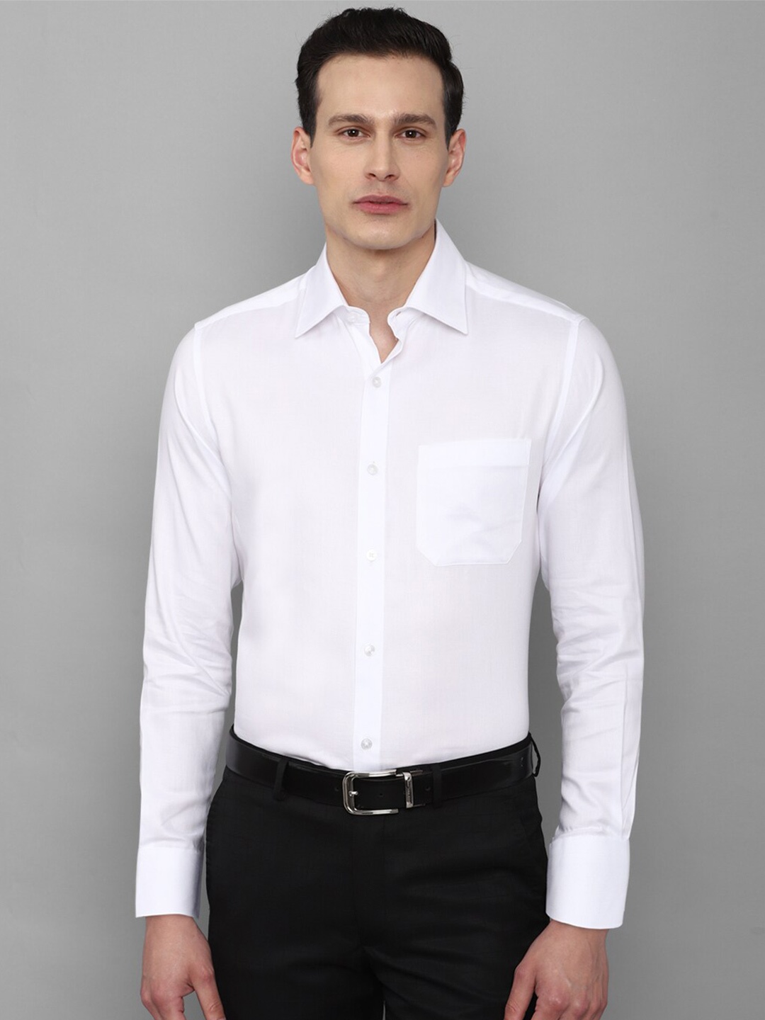 

Louis Philippe Men White Formal Shirt