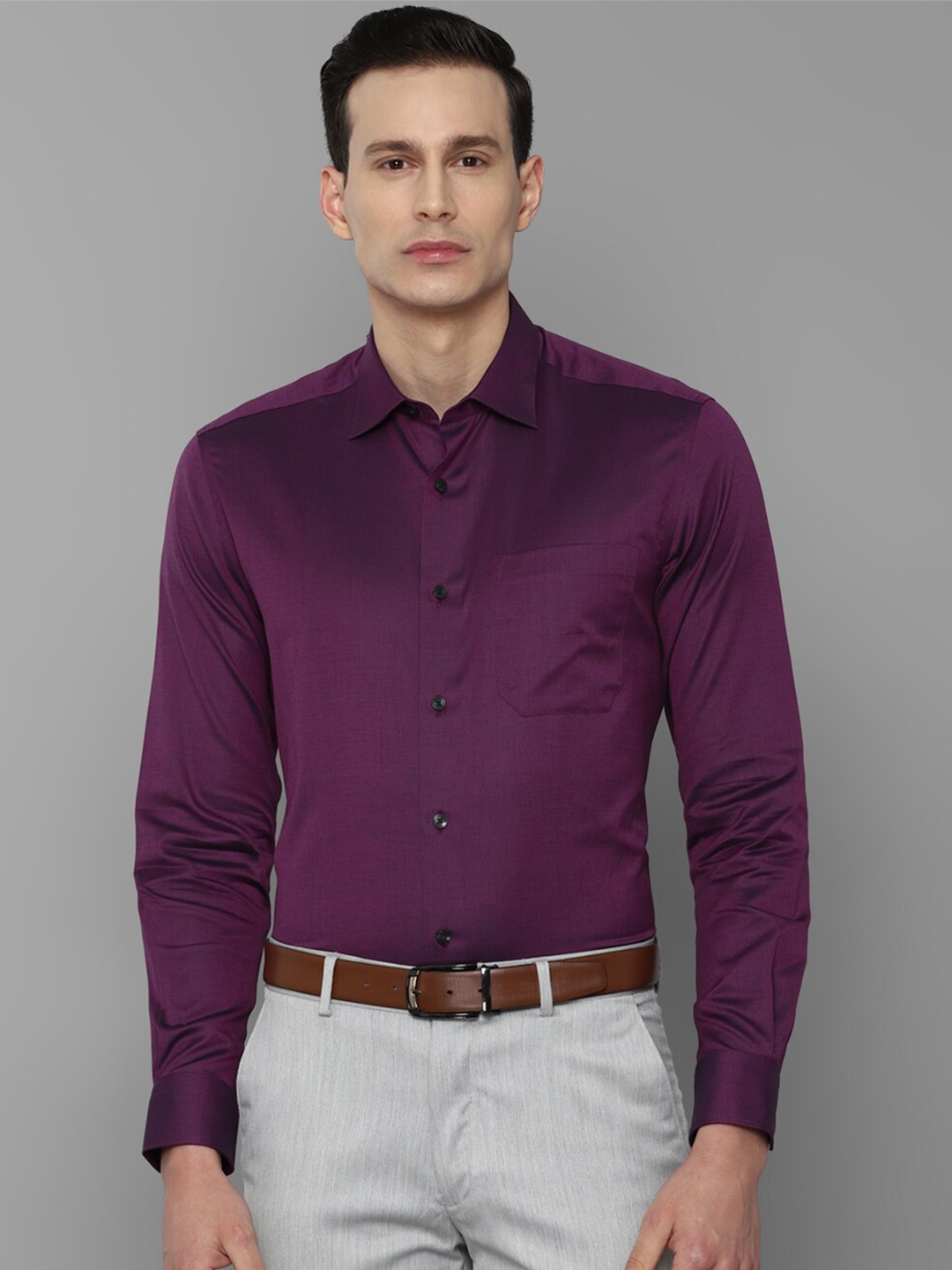 

Louis Philippe Men Purple Formal Shirt