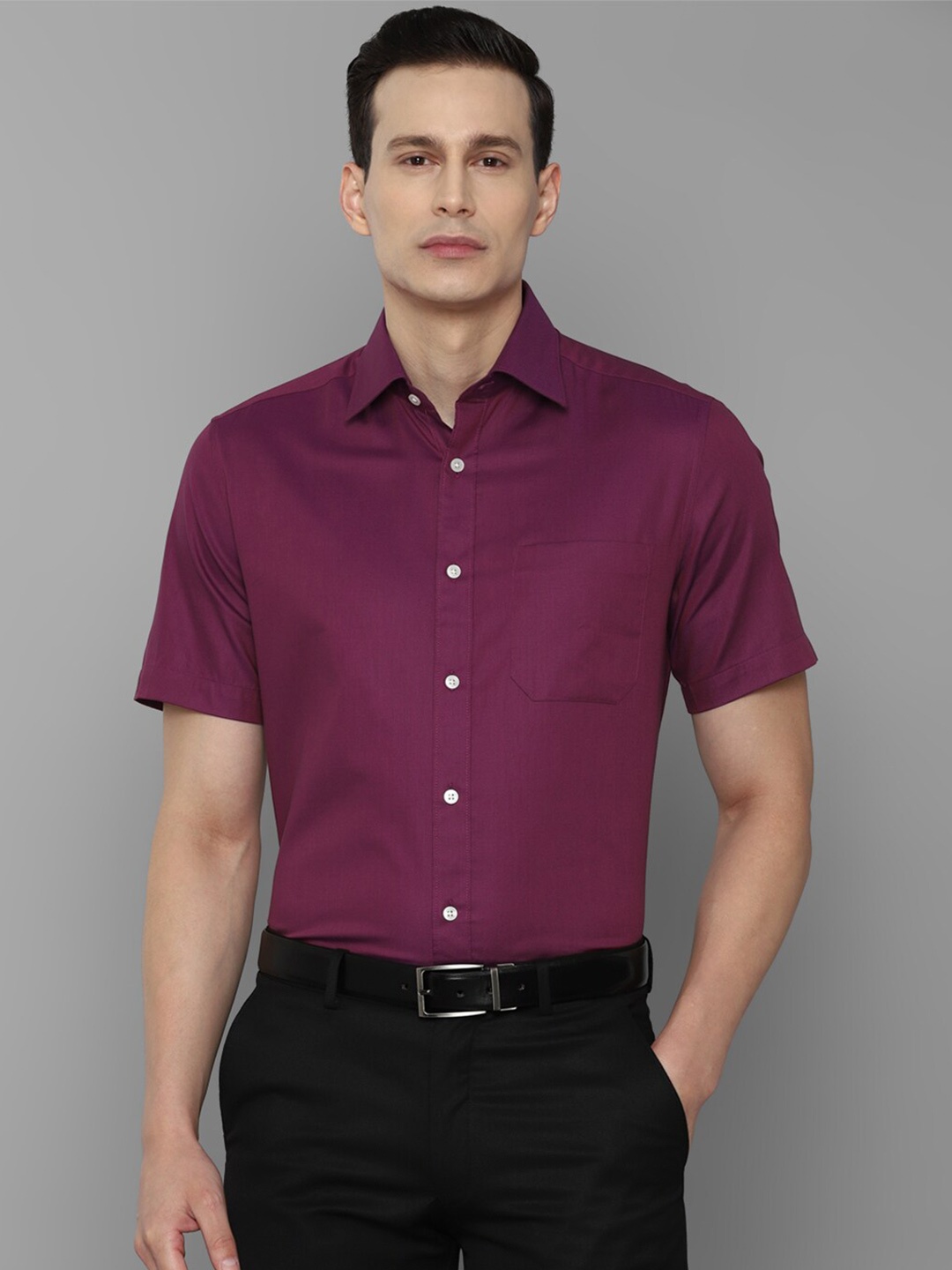 

Louis Philippe Men Purple Formal Shirt