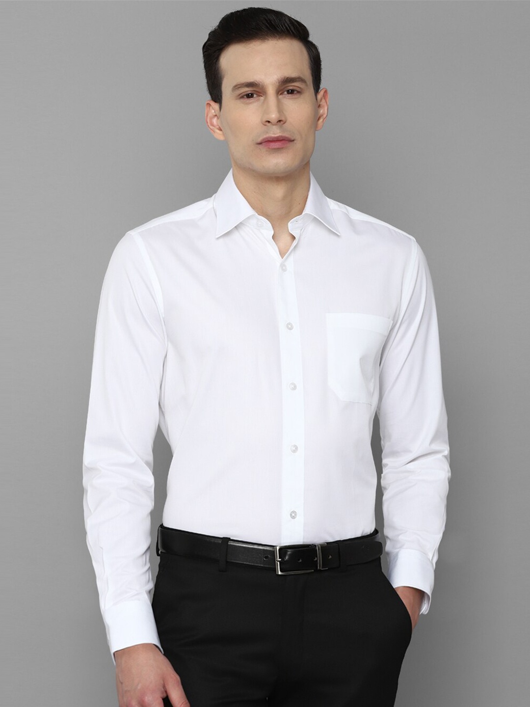 

Louis Philippe Men Pure cotton White Formal Shirt