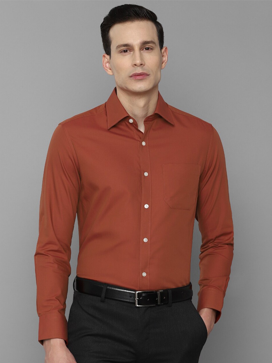 

Louis Philippe Men Red Formal Shirt