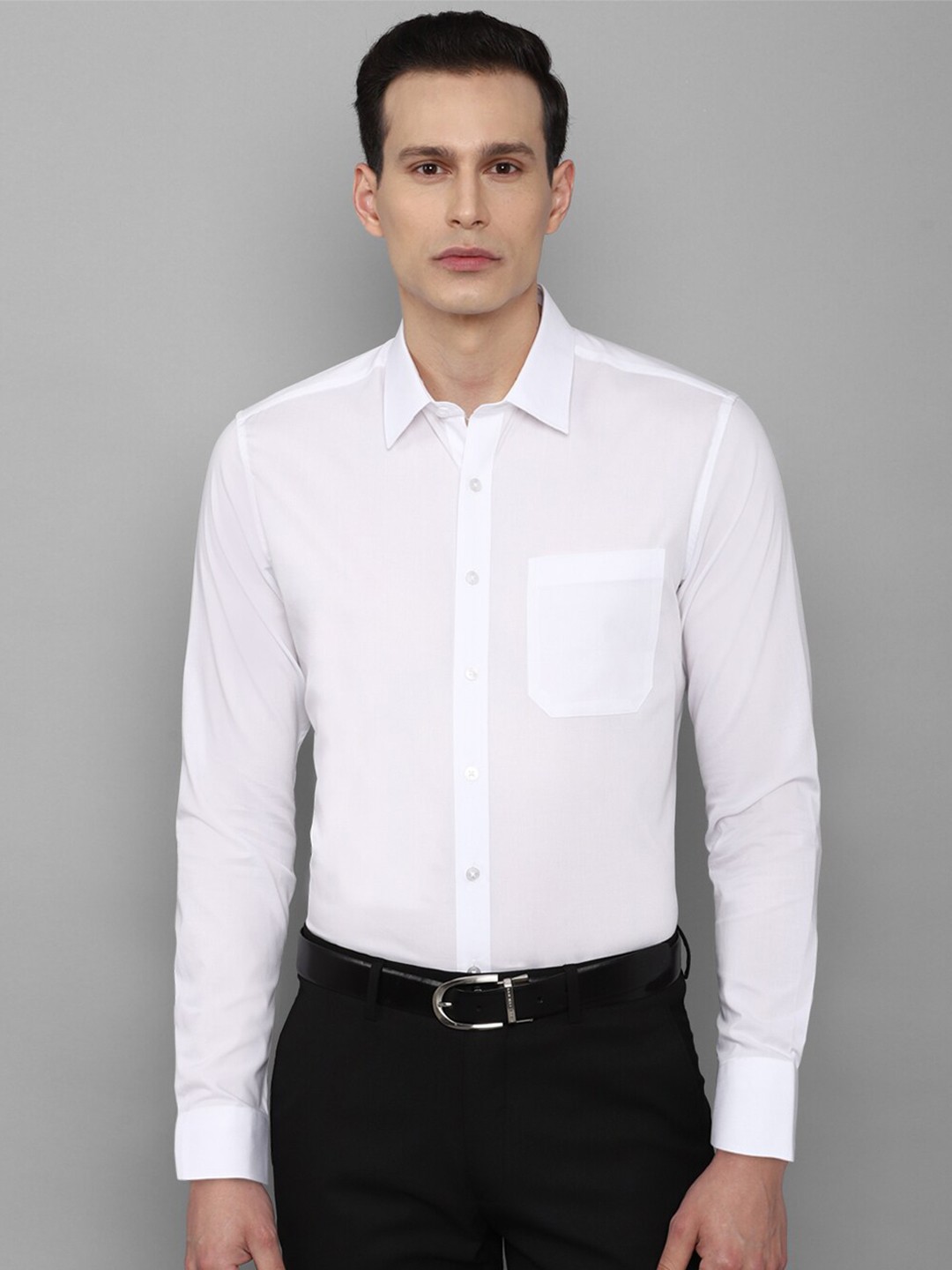 

Louis Philippe Men White Cotton Slim Fit Formal Shirt