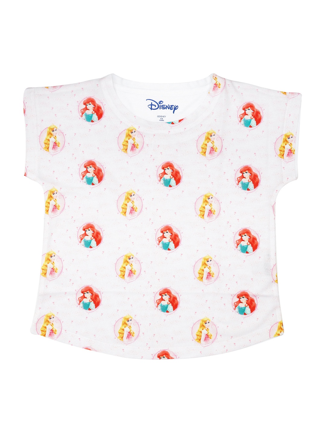 Disney by Wear Your Mind Girls Off-White Printed Top