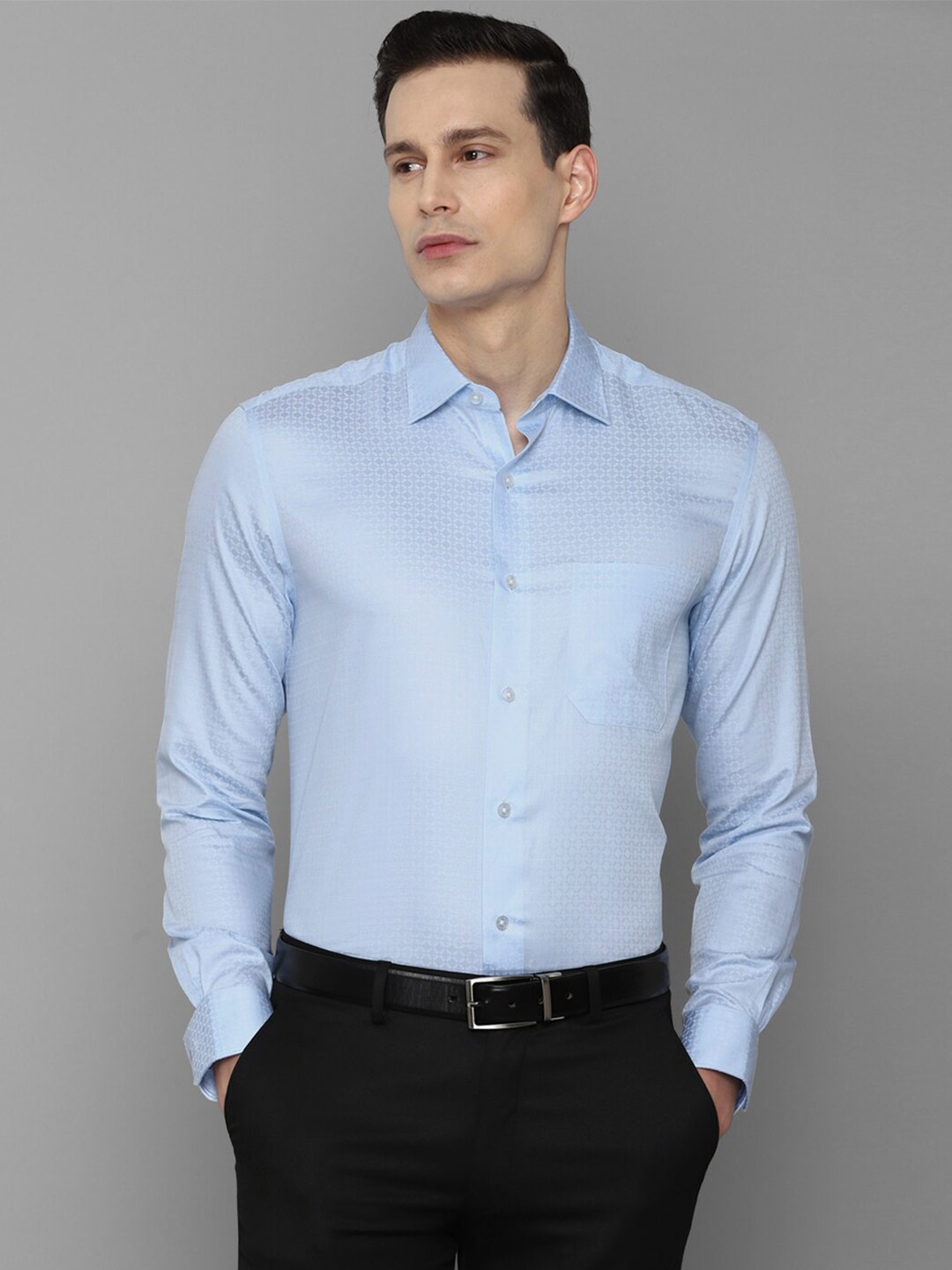 

Louis Philippe Gods & Kings Men Blue Giza Cotton Formal Giza Cotton Shirt