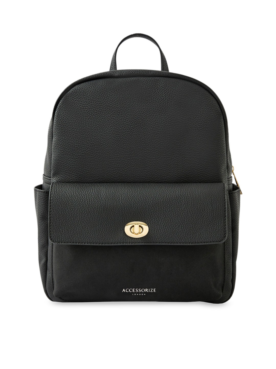 

Accessorize London Women Faux Leather Anna Backpack, Black