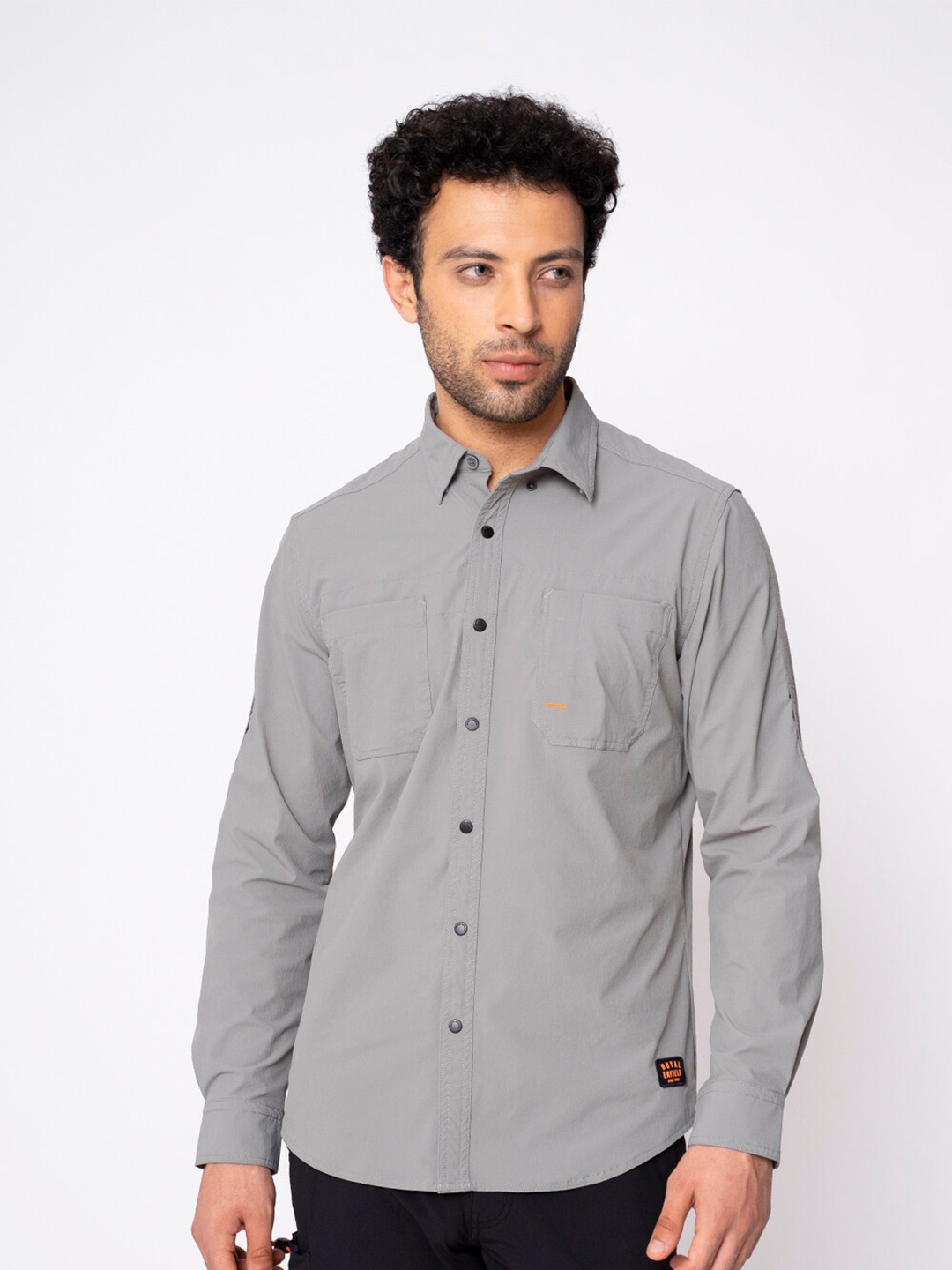 

Royal Enfield Men cotton Green Casual Shirt