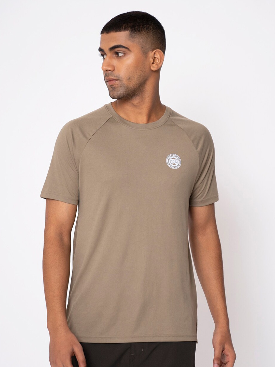 

Royal Enfield Men Brown Solid T-shirt