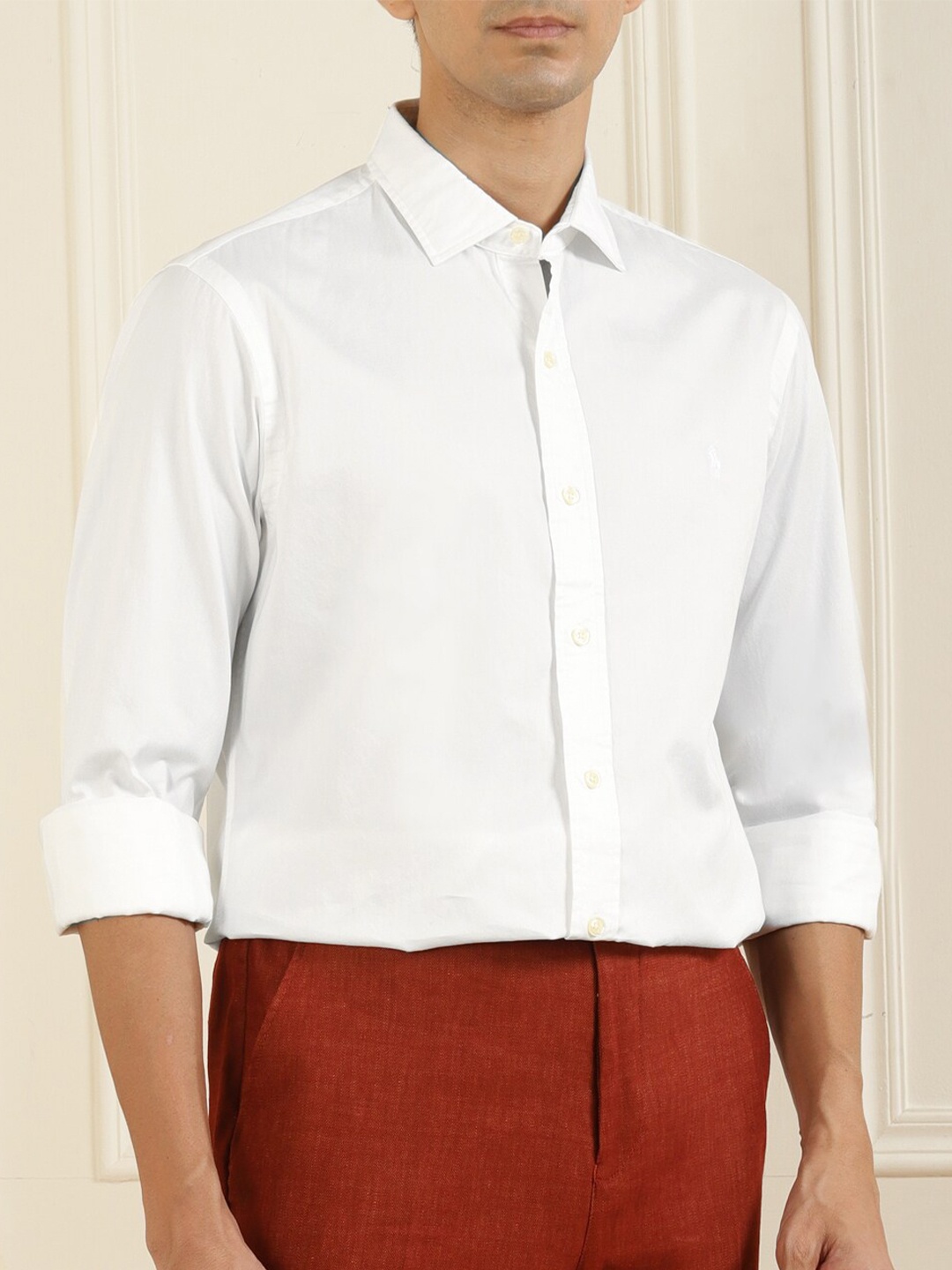 

Polo Ralph Lauren Men White Slim Fit Casual Shirt