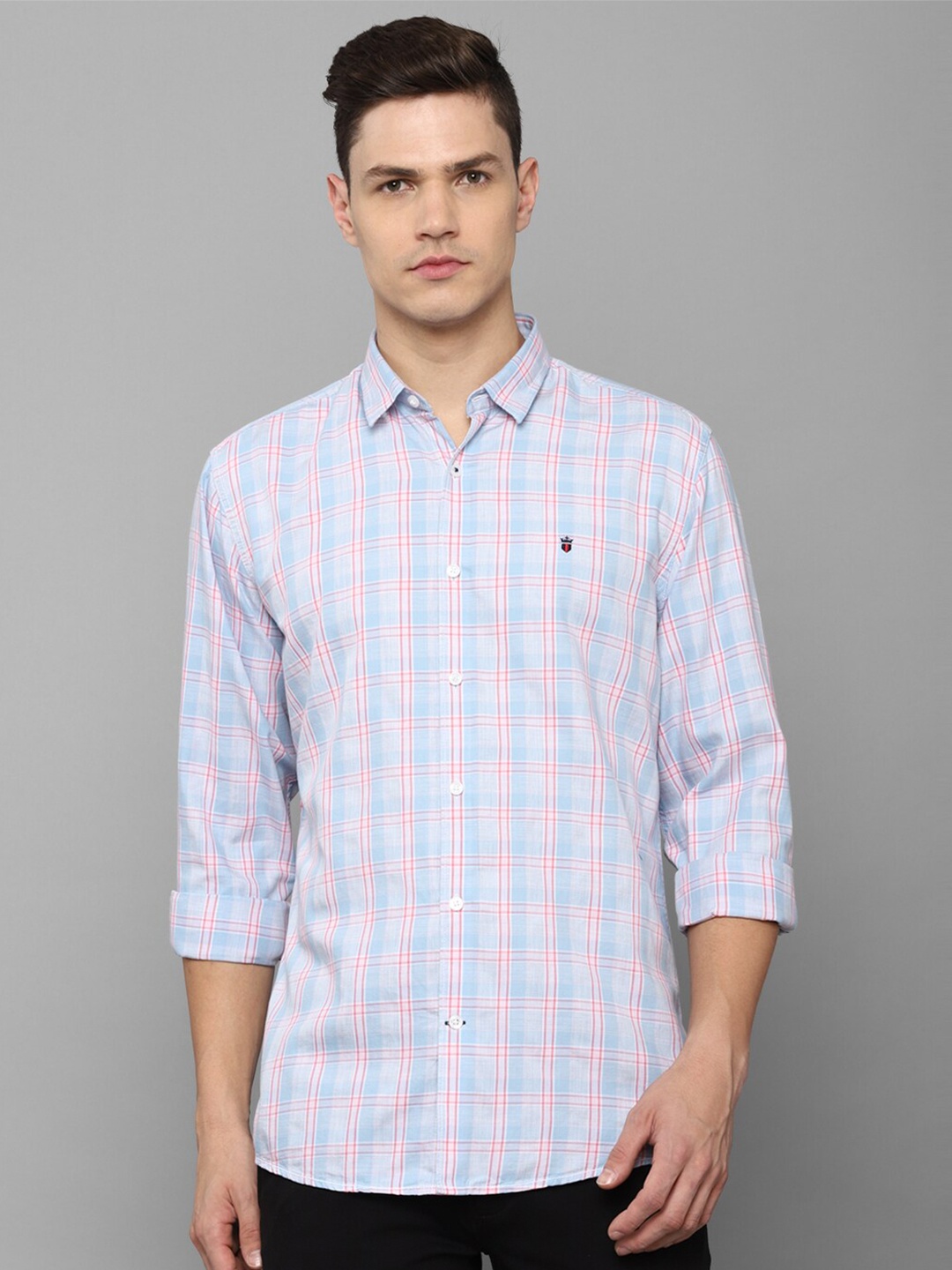 

Louis Philippe Sport Men Blue Slim Fit Tartan Checked Casual Shirt