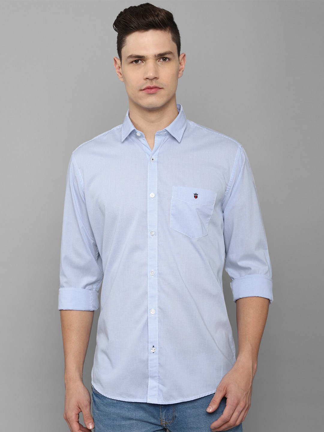 

Louis Philippe Sport Men Blue Slim Fit Pure Cotton Casual Shirt