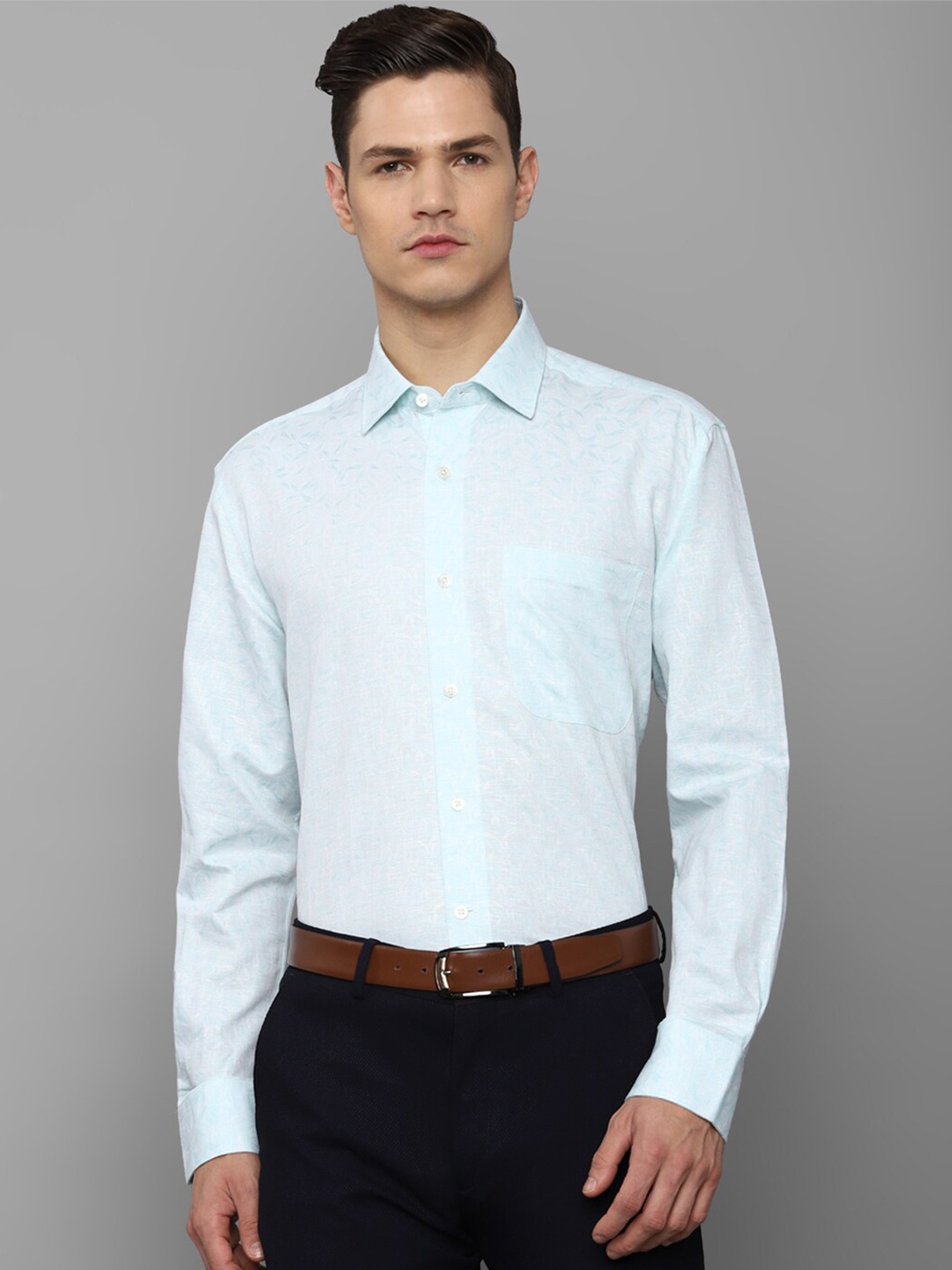 

Luxure by Louis Philippe Men Blue Formal Shirt