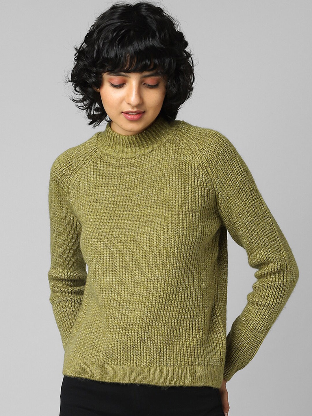 

ONLY Women Green Pullover