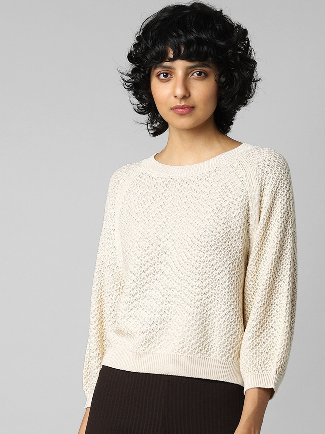 

ONLY Women Beige Pullover