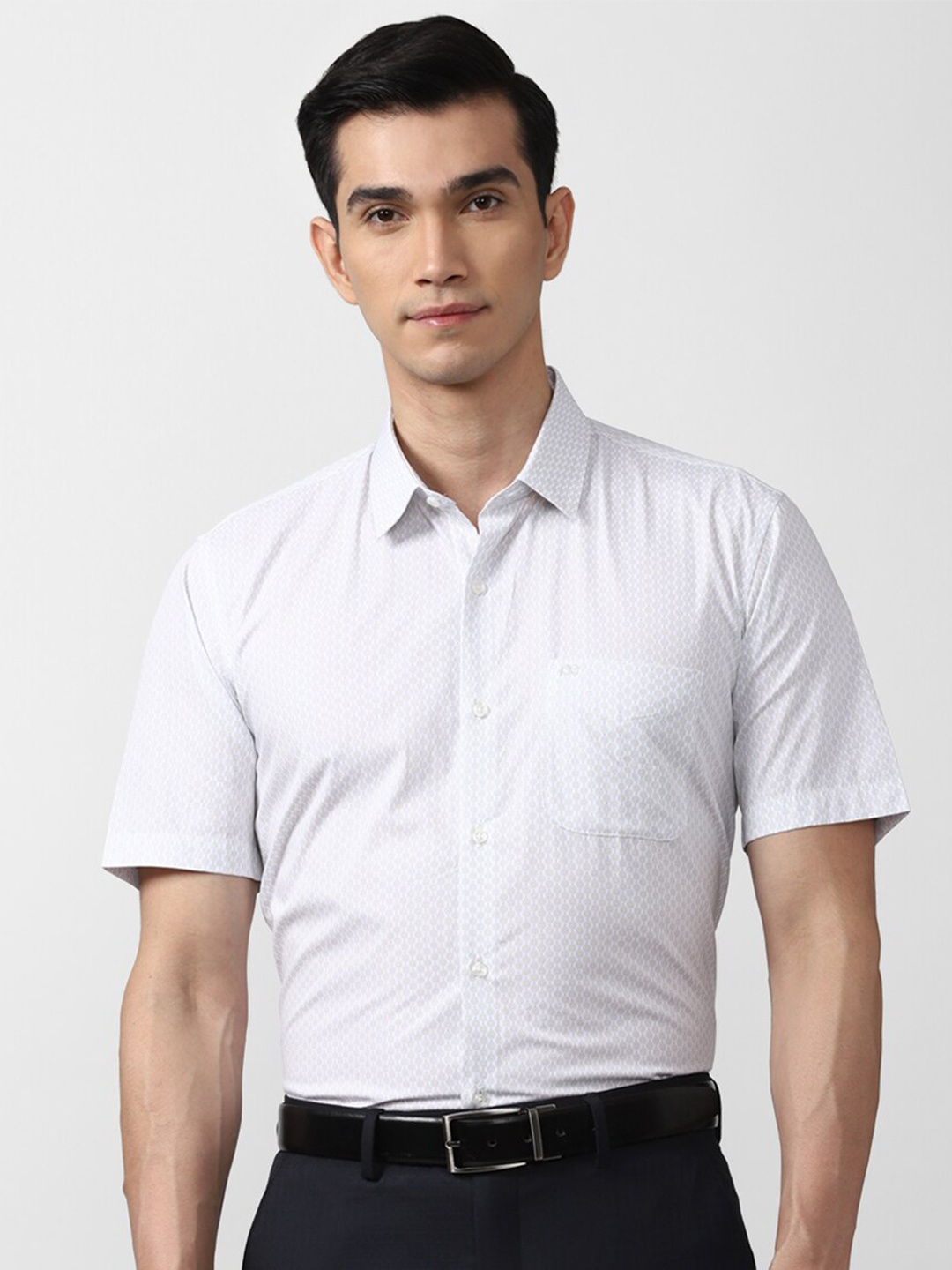

Peter England Men Pure cotton White Formal Shirt