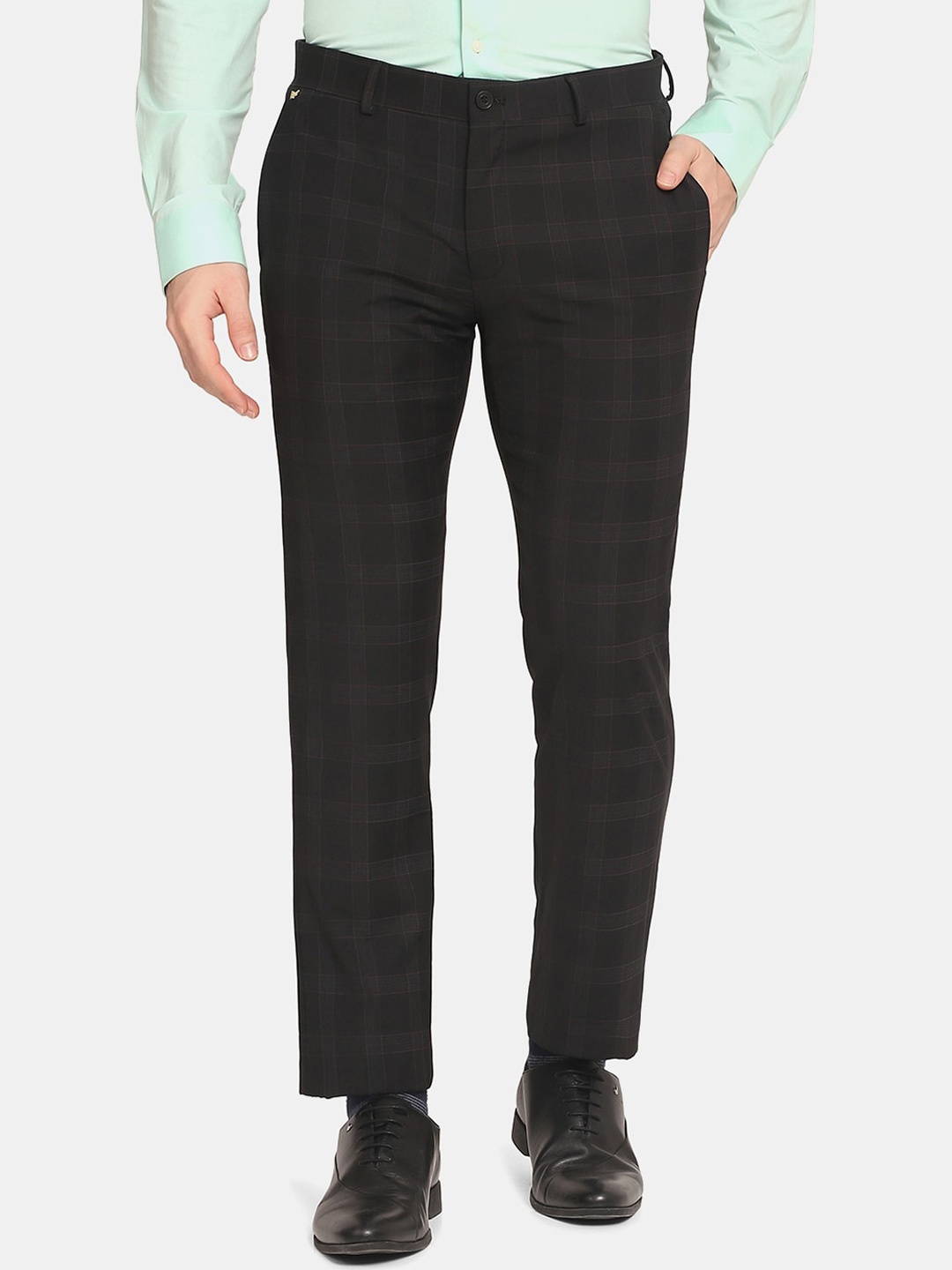 

Blackberrys Men Luxe Slim Fit Formal Trouser, Black