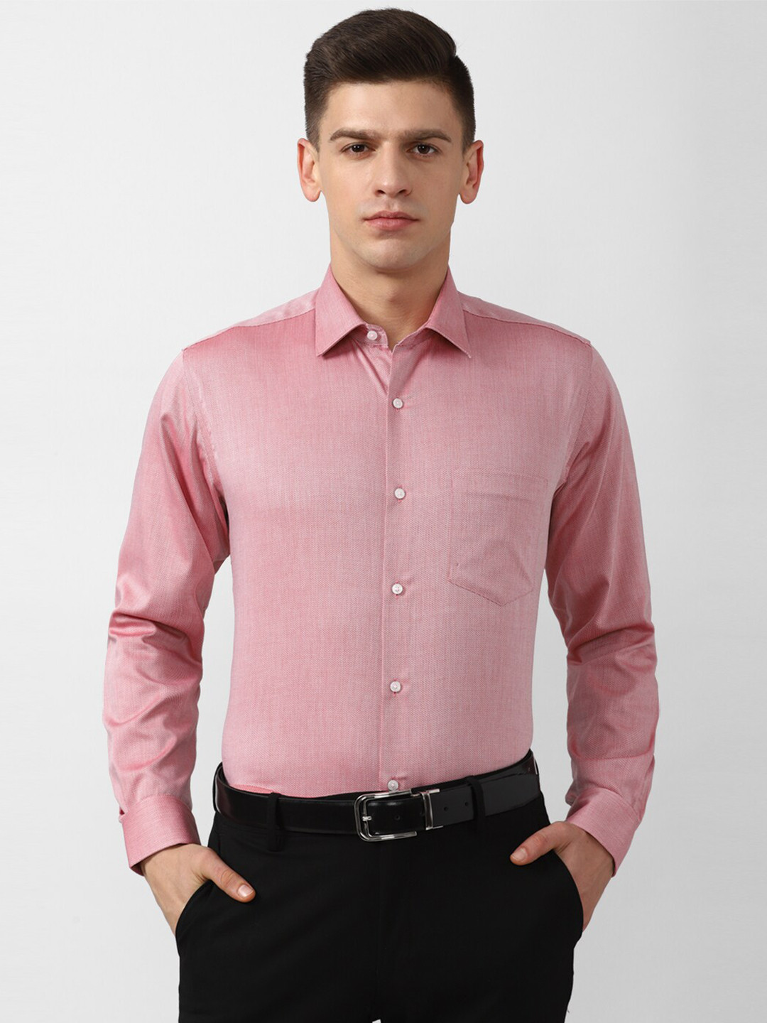 

Van Heusen Men Pink Formal Cotton Shirt