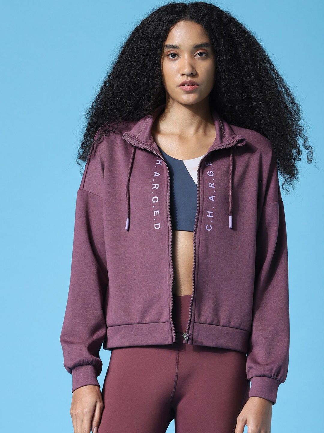 

ONLY PLAY Women Purple Sweatshirt