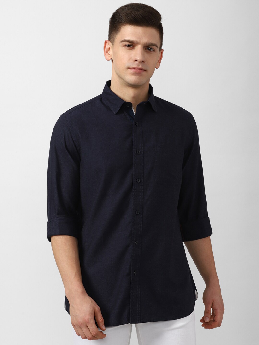 

Van Heusen Sport Men Navy Blue Slim Fit Casual Shirt