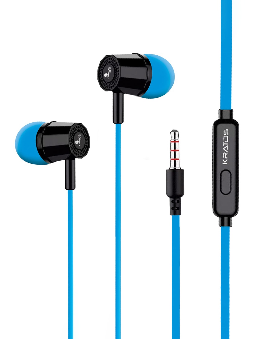 

Kratos Blue Solid Wired In Ear Headphones