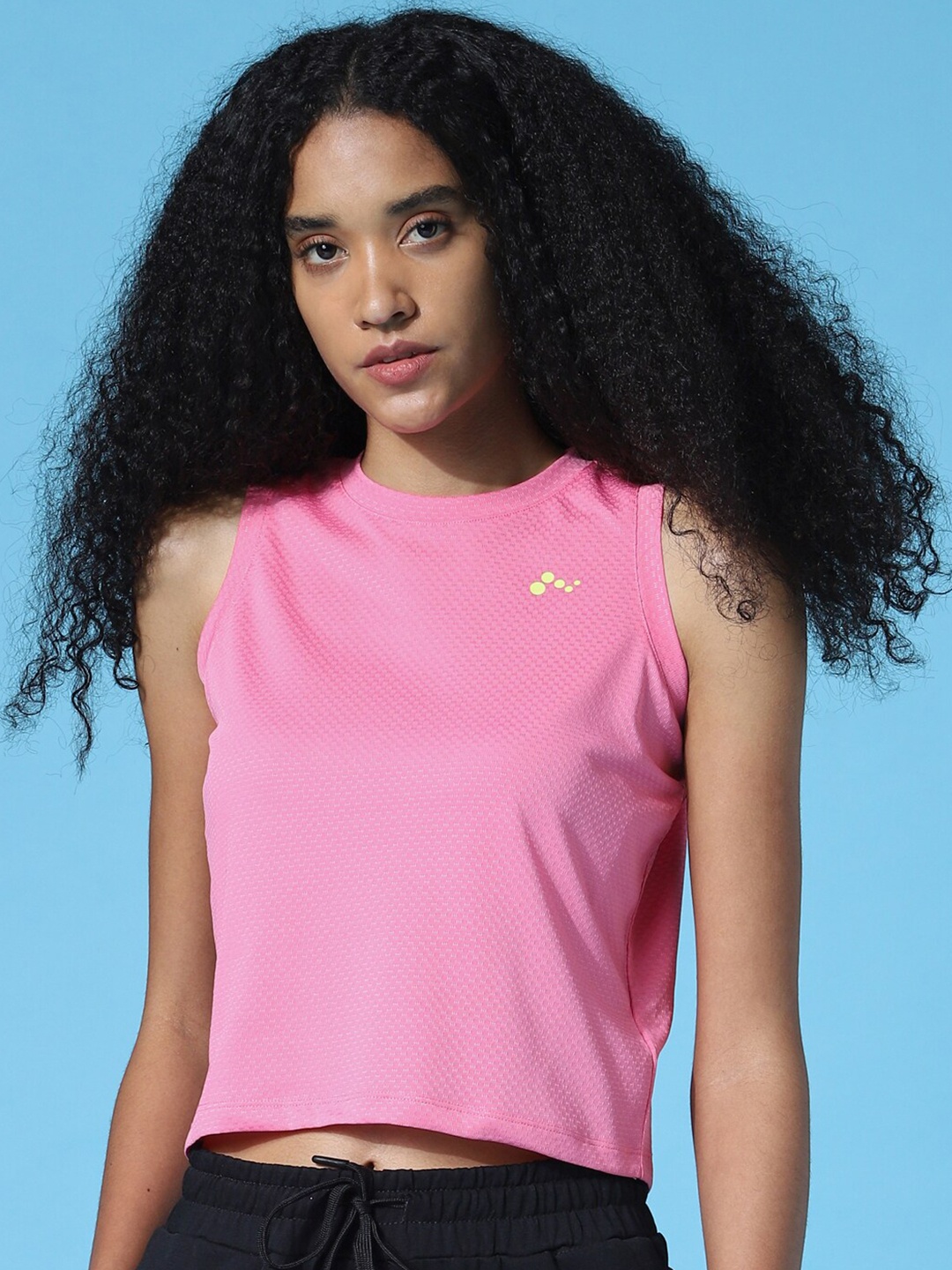 

ONLY PLAY Women Pink Solid T-shirt