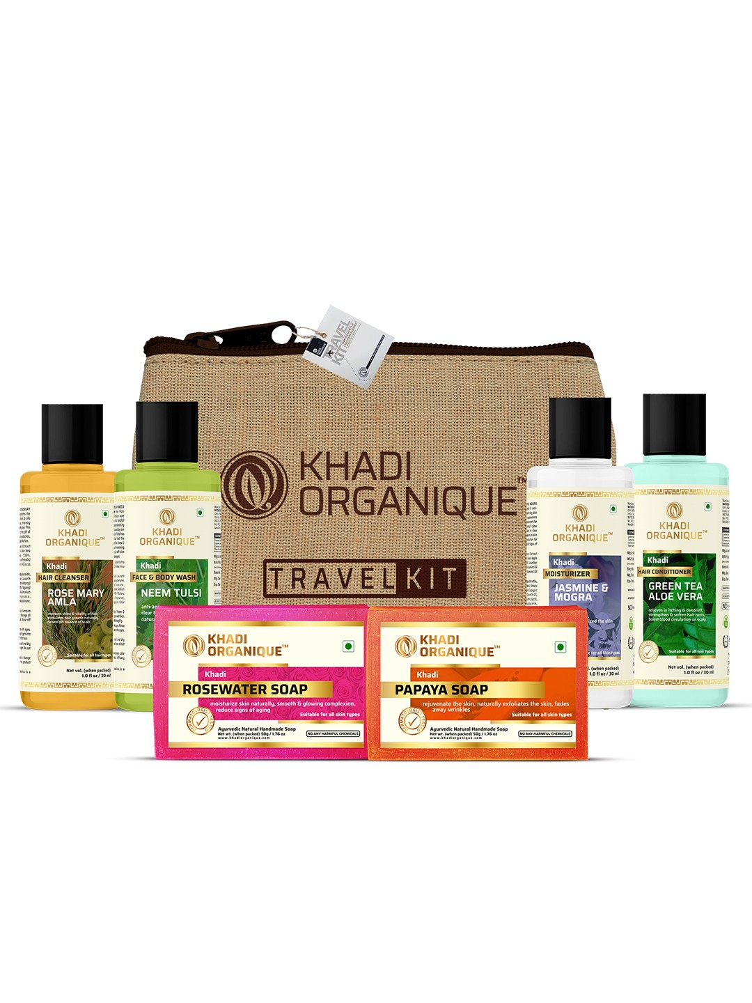 

Khadi Organique Set Of 6 Facial Kit, Transparent